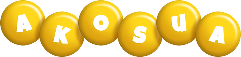 Akosua candy-yellow logo