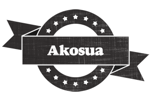 Akosua grunge logo