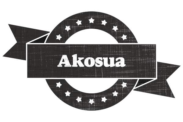 Akosua grunge logo