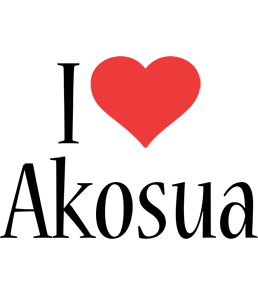 Akosua i-love logo
