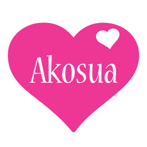 Akosua love-heart logo