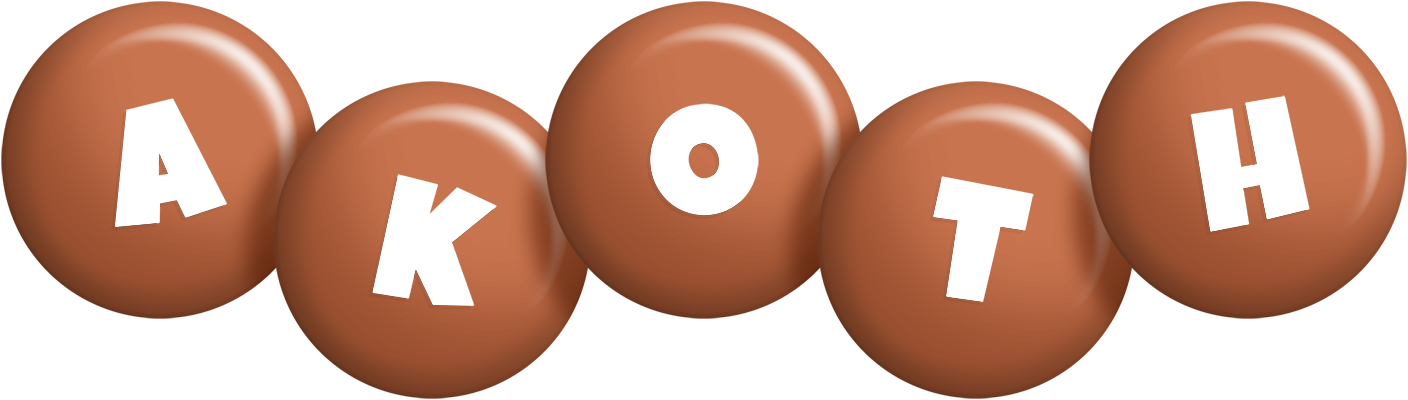 Akoth candy-brown logo