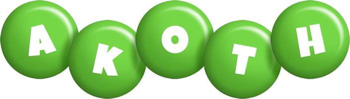 Akoth candy-green logo