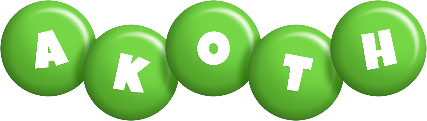 Akoth candy-green logo