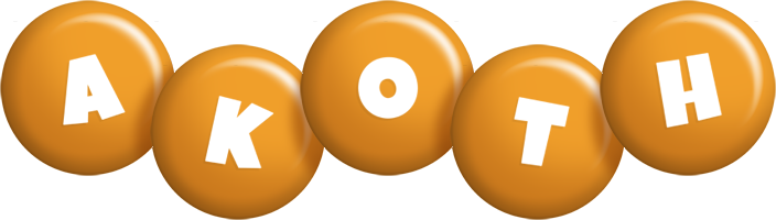 Akoth candy-orange logo