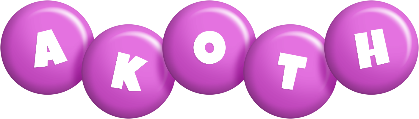 Akoth candy-purple logo