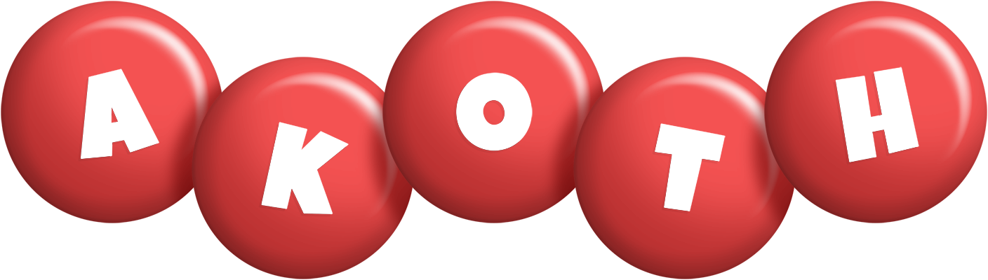 Akoth candy-red logo