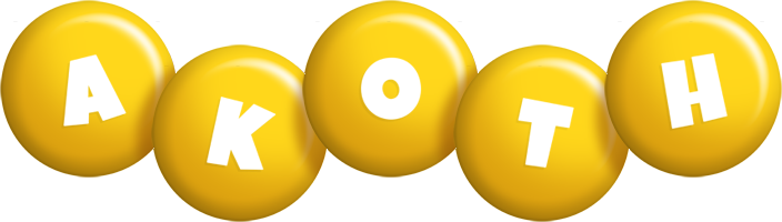 Akoth candy-yellow logo