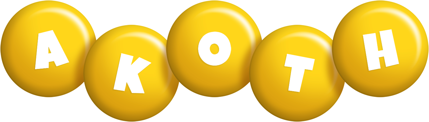 Akoth candy-yellow logo