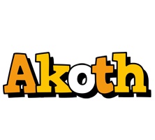Akoth cartoon logo