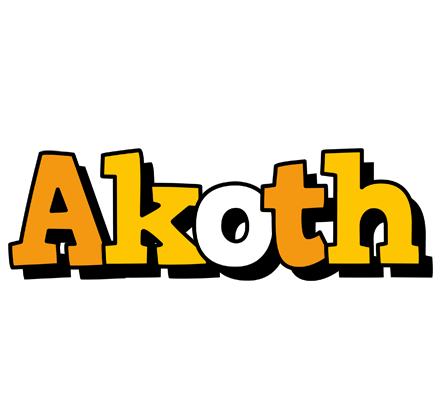 Akoth cartoon logo