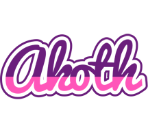 Akoth cheerful logo