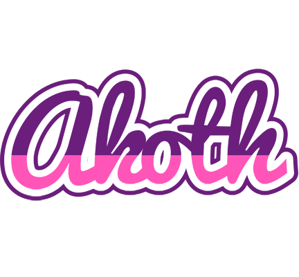 Akoth cheerful logo