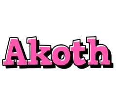 Akoth girlish logo