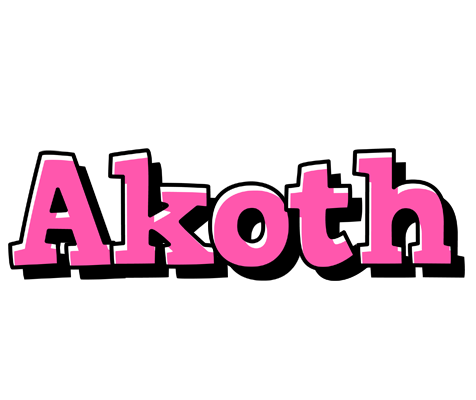 Akoth girlish logo