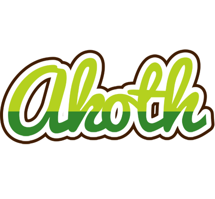 Akoth golfing logo