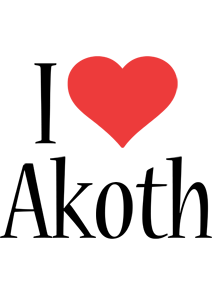 Akoth i-love logo