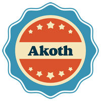 Akoth labels logo