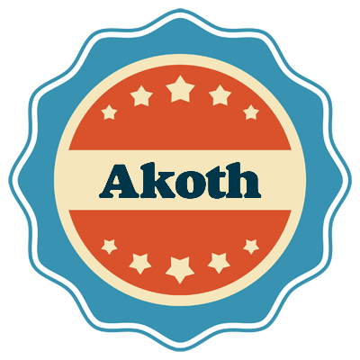Akoth labels logo