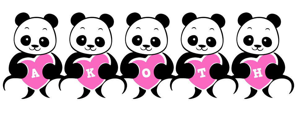Akoth love-panda logo