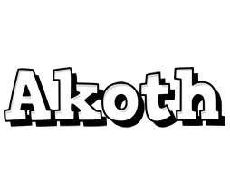 Akoth snowing logo