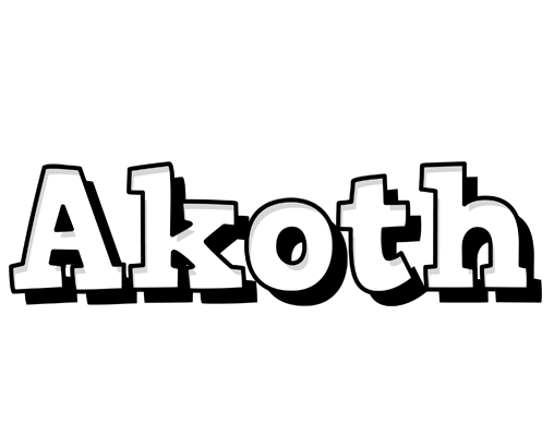 Akoth snowing logo