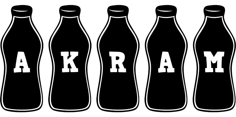 Akram bottle logo