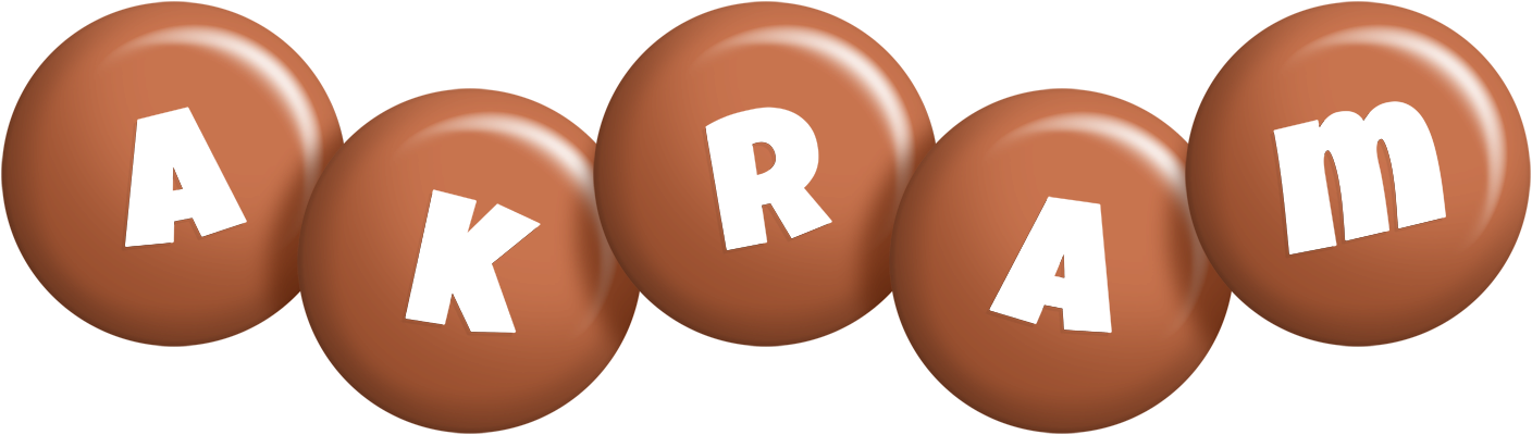 Akram candy-brown logo