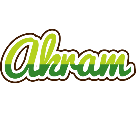 Akram golfing logo