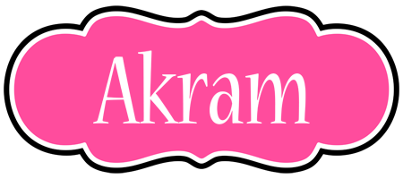 Akram invitation logo