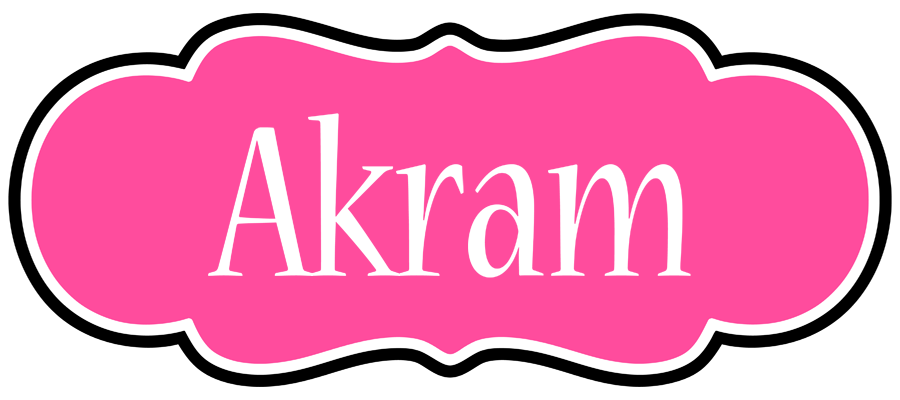 Akram invitation logo