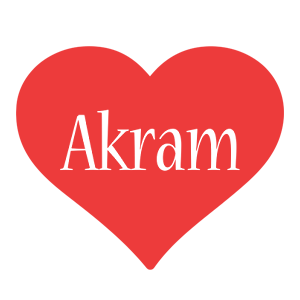 Akram love logo