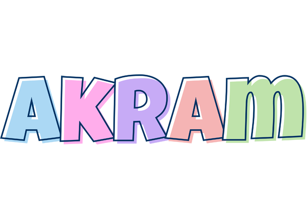 Akram pastel logo