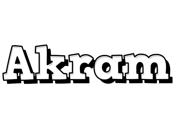 Akram snowing logo