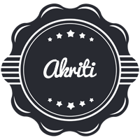 Akriti badge logo