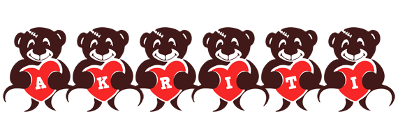 Akriti bear logo