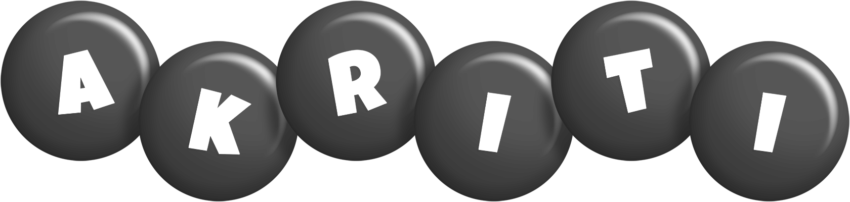 Akriti candy-black logo