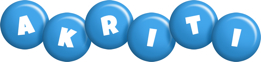 Akriti candy-blue logo