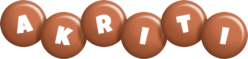 Akriti candy-brown logo