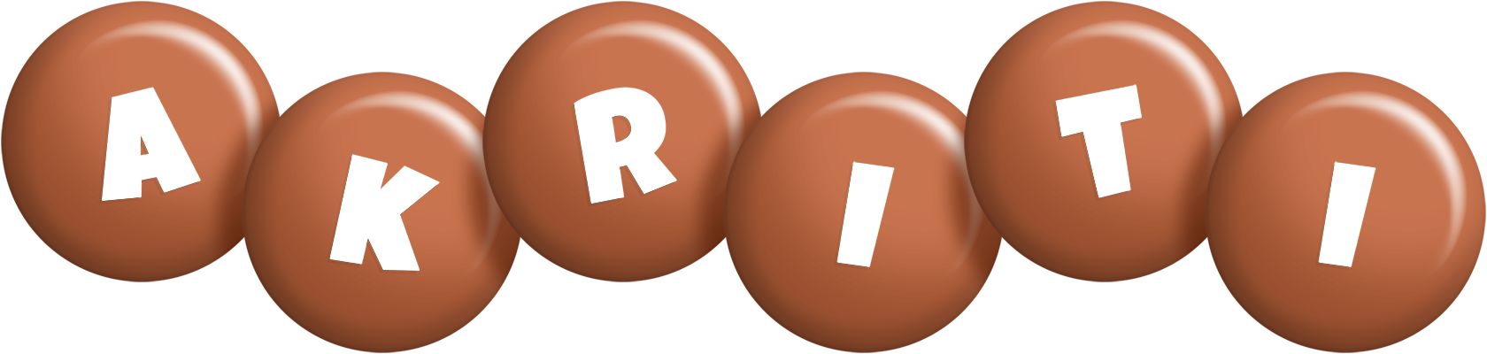Akriti candy-brown logo