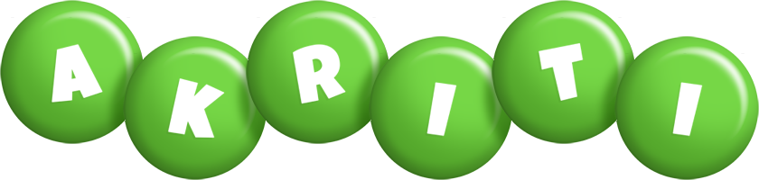 Akriti candy-green logo