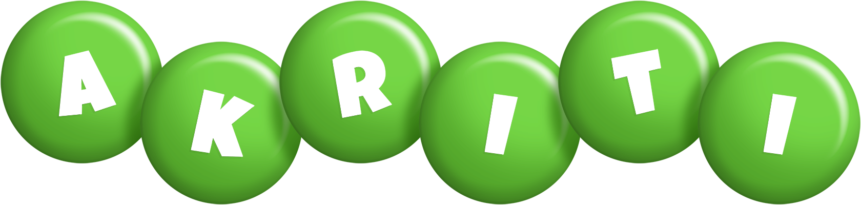 Akriti candy-green logo