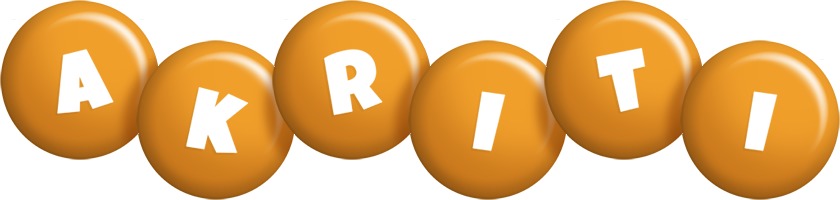 Akriti candy-orange logo