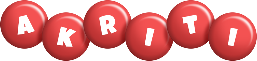 Akriti candy-red logo