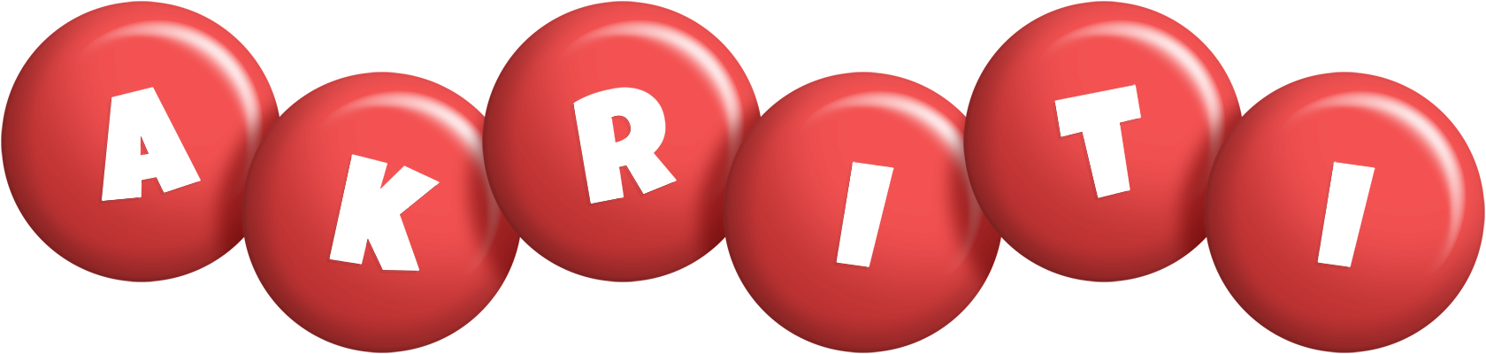 Akriti candy-red logo