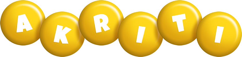 Akriti candy-yellow logo