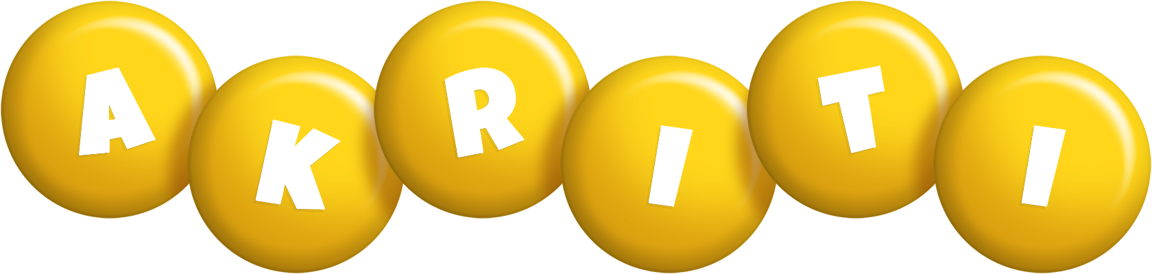 Akriti candy-yellow logo