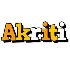 Akriti cartoon logo