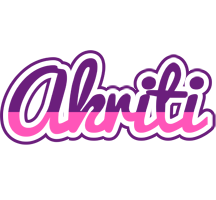 Akriti cheerful logo