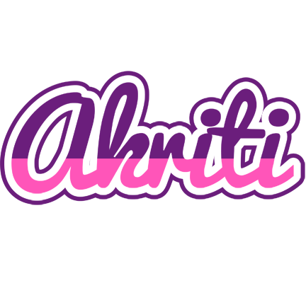 Akriti cheerful logo